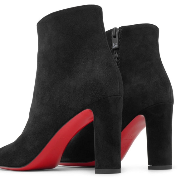 Christian Louboutin Suprabooty 85 black suede ankle boots 40.5 - Picture 7 of 14